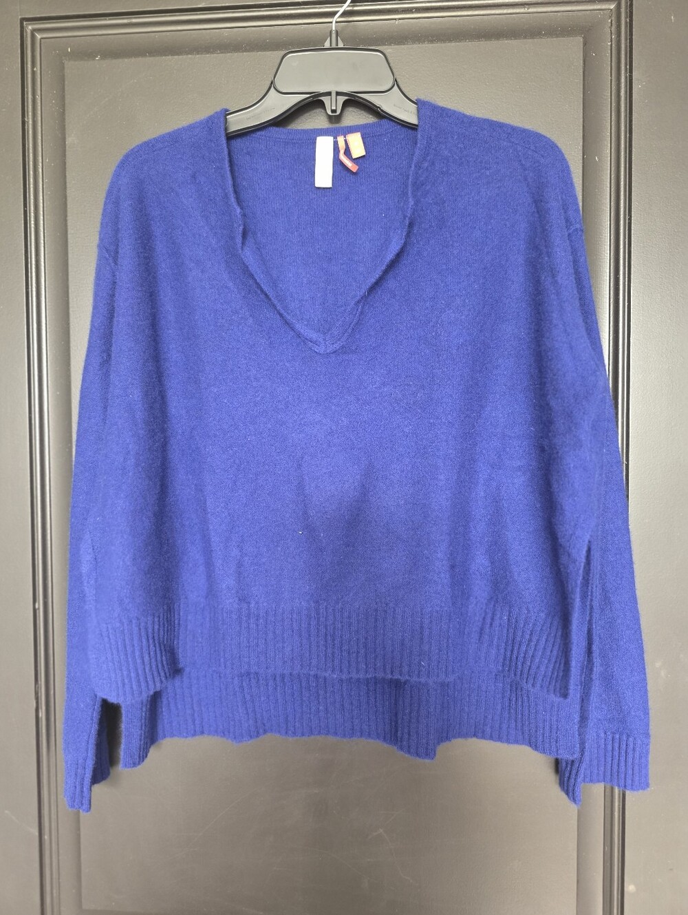Pilcro 100% Cashmere Sweater Women's XS Blue V-Neck Long Sleeve Soft Pullover